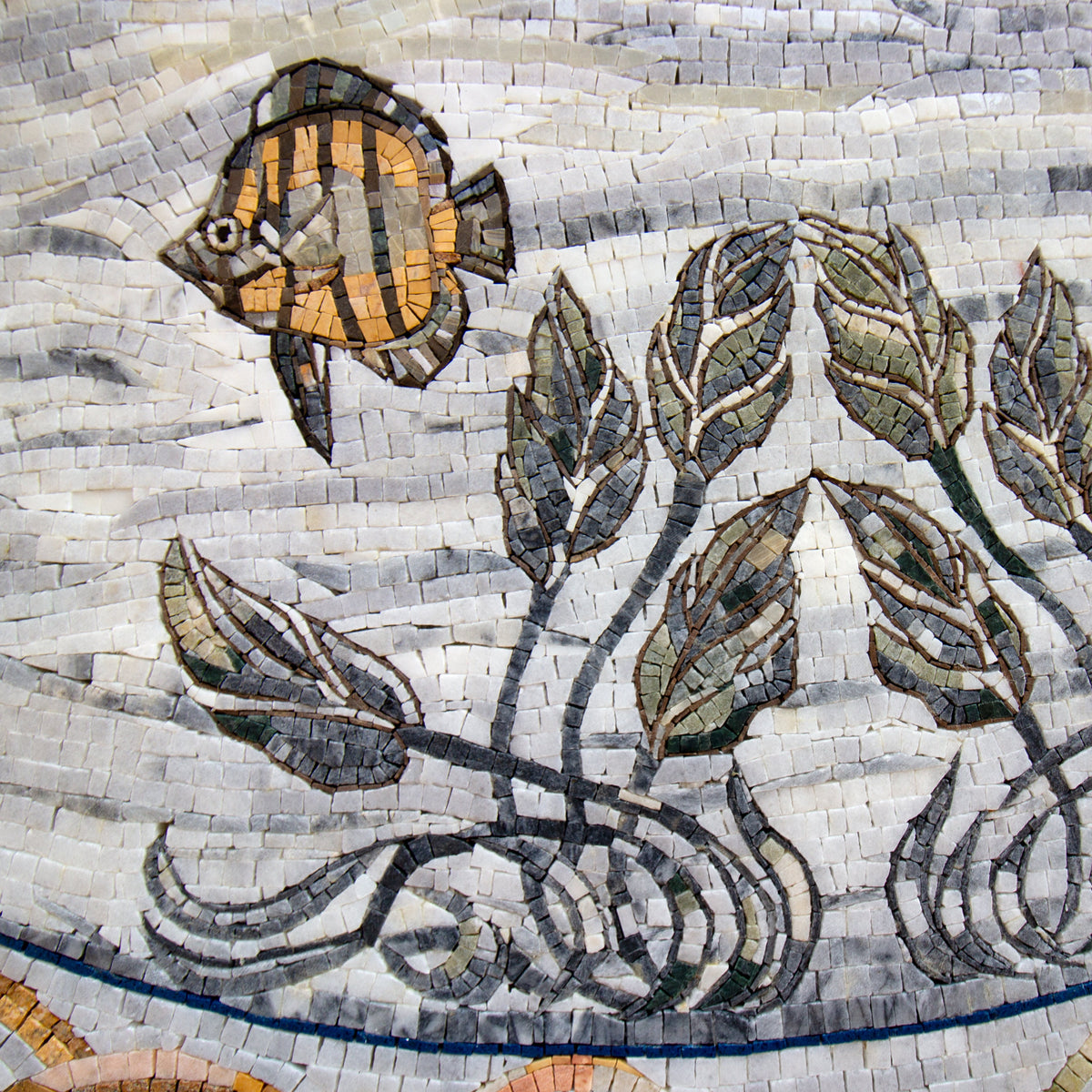 SEALIFE MOSAIC TILES | Ocean Life Murals For House Warming | Seahorse And Fish Artwork Tiles For Interior Rooms Wall Decor