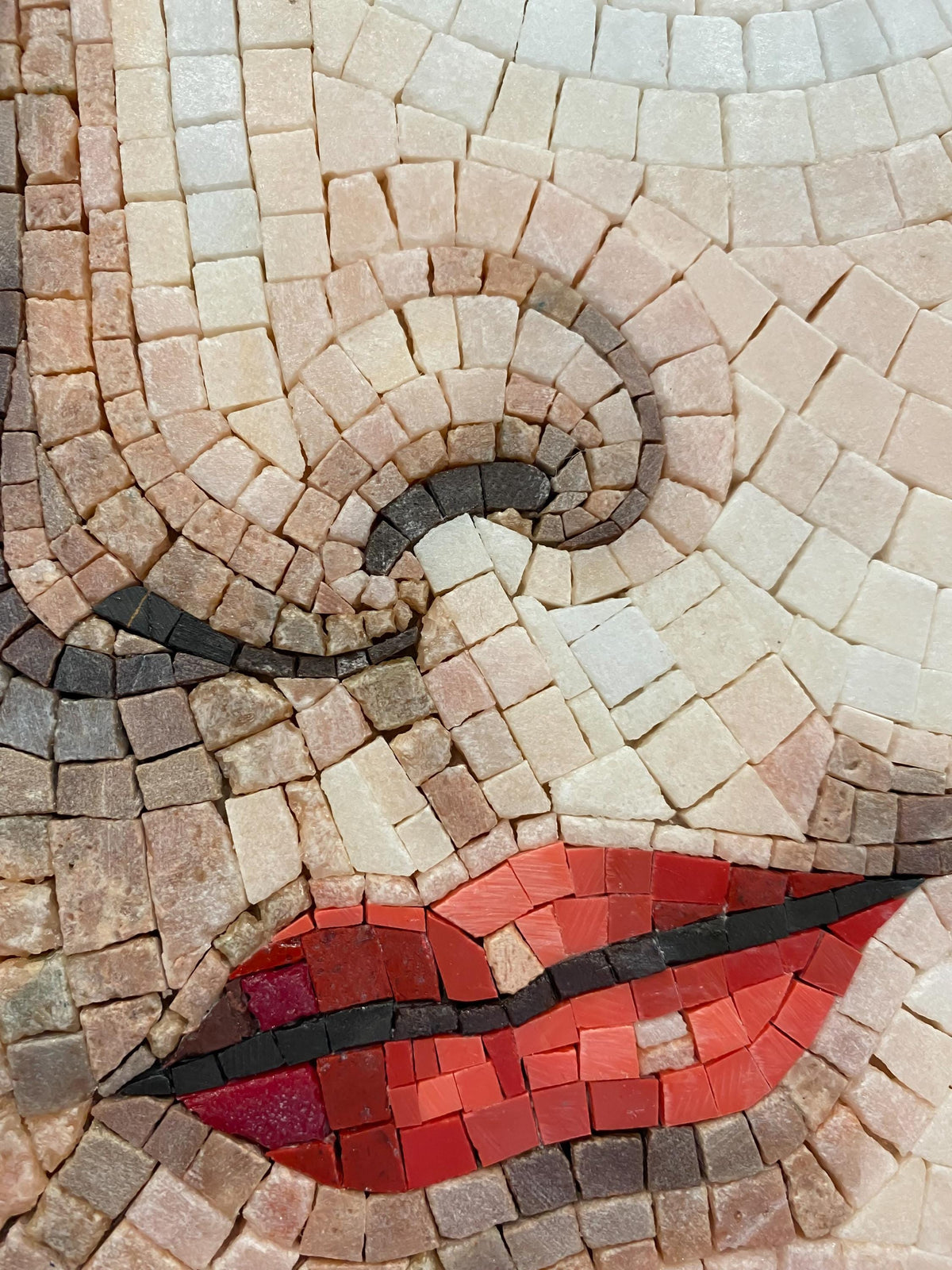 34"x26" Botticelli Venus Mosaic Art –  Renaissance Masterpiece, Framed Wall Decor, Customization available
