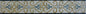 Floral Mosaic Border: Geometric Marble Tile Art (6 inch)