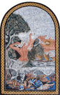 Handmade Mermaid Mosaic Art Tile: Seashore Wall Decor
