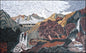 Handmade Marble Mosaic Tile: Mountain Waterfall Scenery