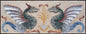 Handmade Twin Dragon Marble Mosaic Mural: Interior Wall Art (48” x 20”)