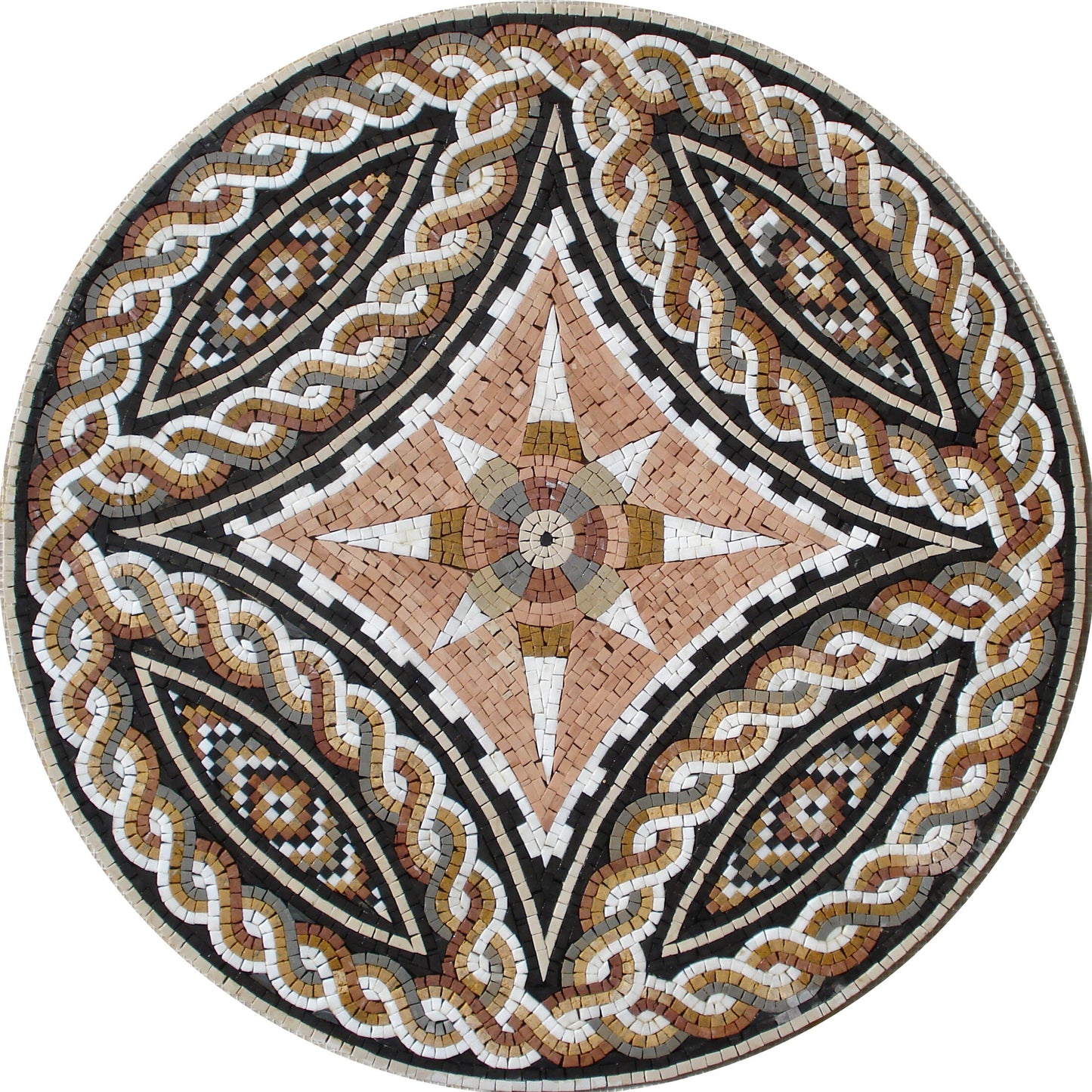 32  Handmade Marble Mosaic Medallion Art Tile Décor