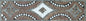 Floral Mosaic Border: Geometric Marble Tile Art (40x6")