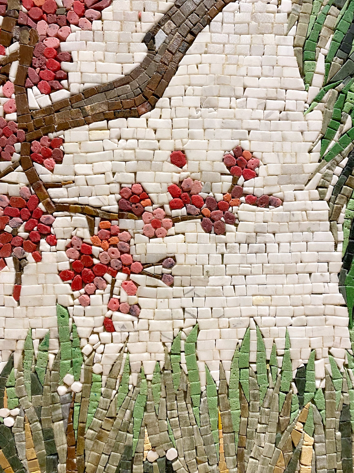 Handmade Peacock Mosaic Tile Art: Indoor/Outdoor Wall Decor (52” x 34")