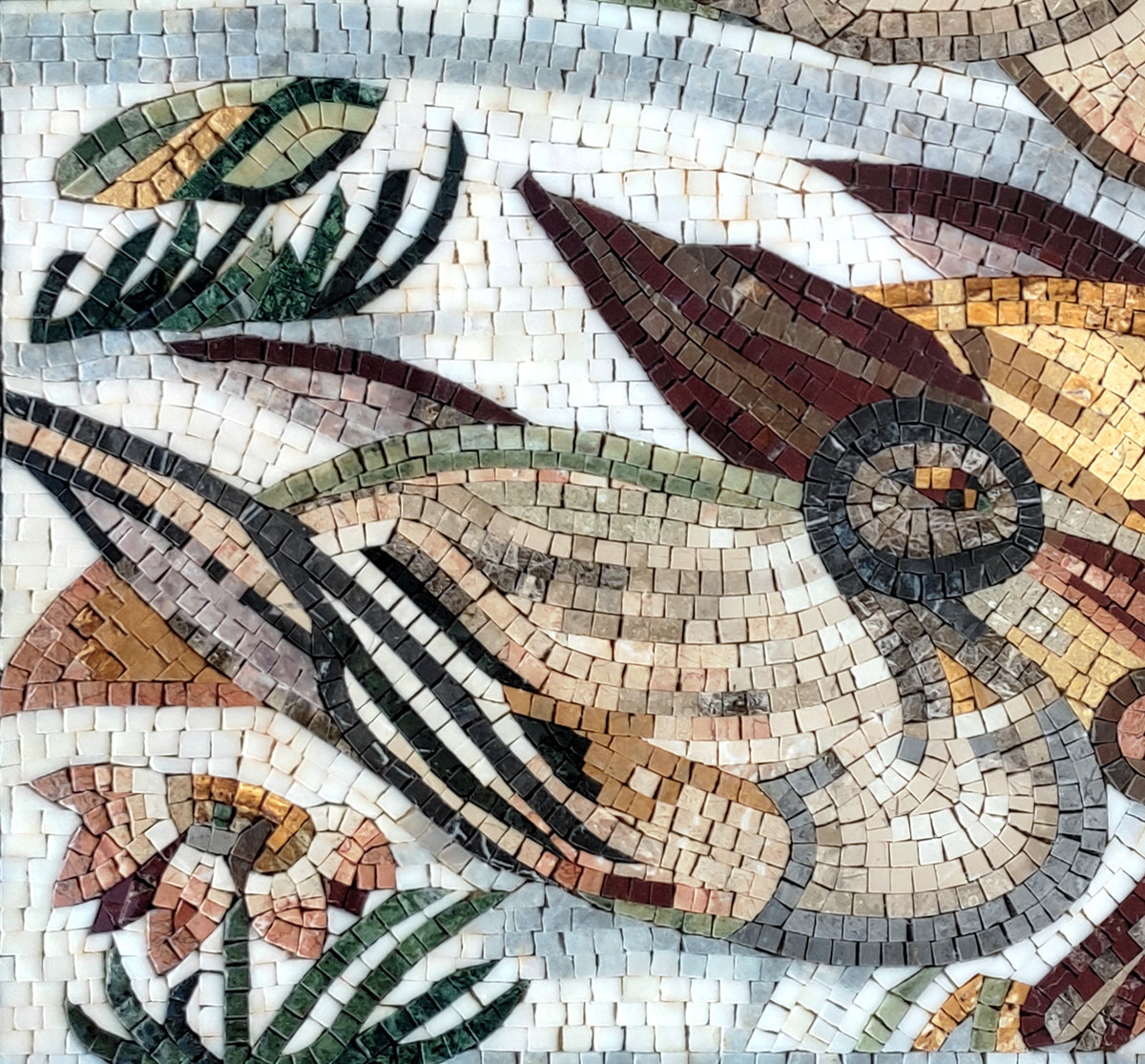 Handmade Duck Mosaic Tile Art: Mallard Wall Decor (32” x 32")
