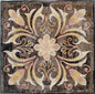 32" Floral Marble Mosaic Tile: Geometric Wall Art, Flooring Decor