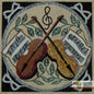 Guitar Mosaic Tile: 40" Medallion for Musician Room