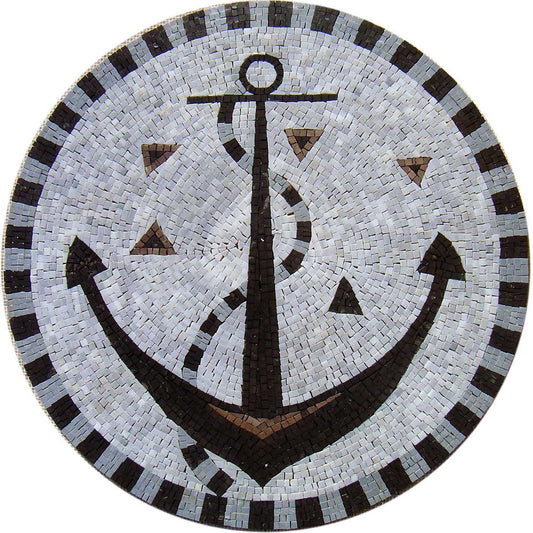 Artistic Opulence - Marble Mosaic Artwork Tile for Elegant Interior Design - Customization available