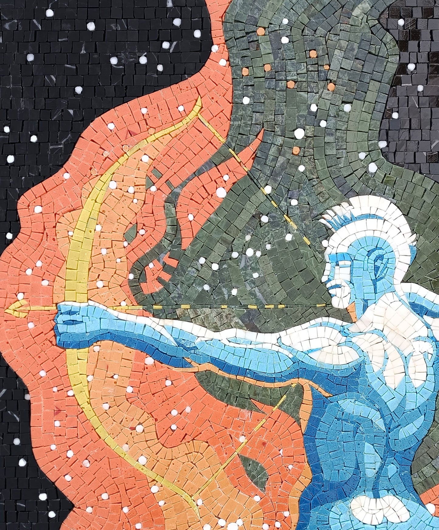 Sagittarius Mosaic Tile Art: Handmade Zodiac Wall Decor