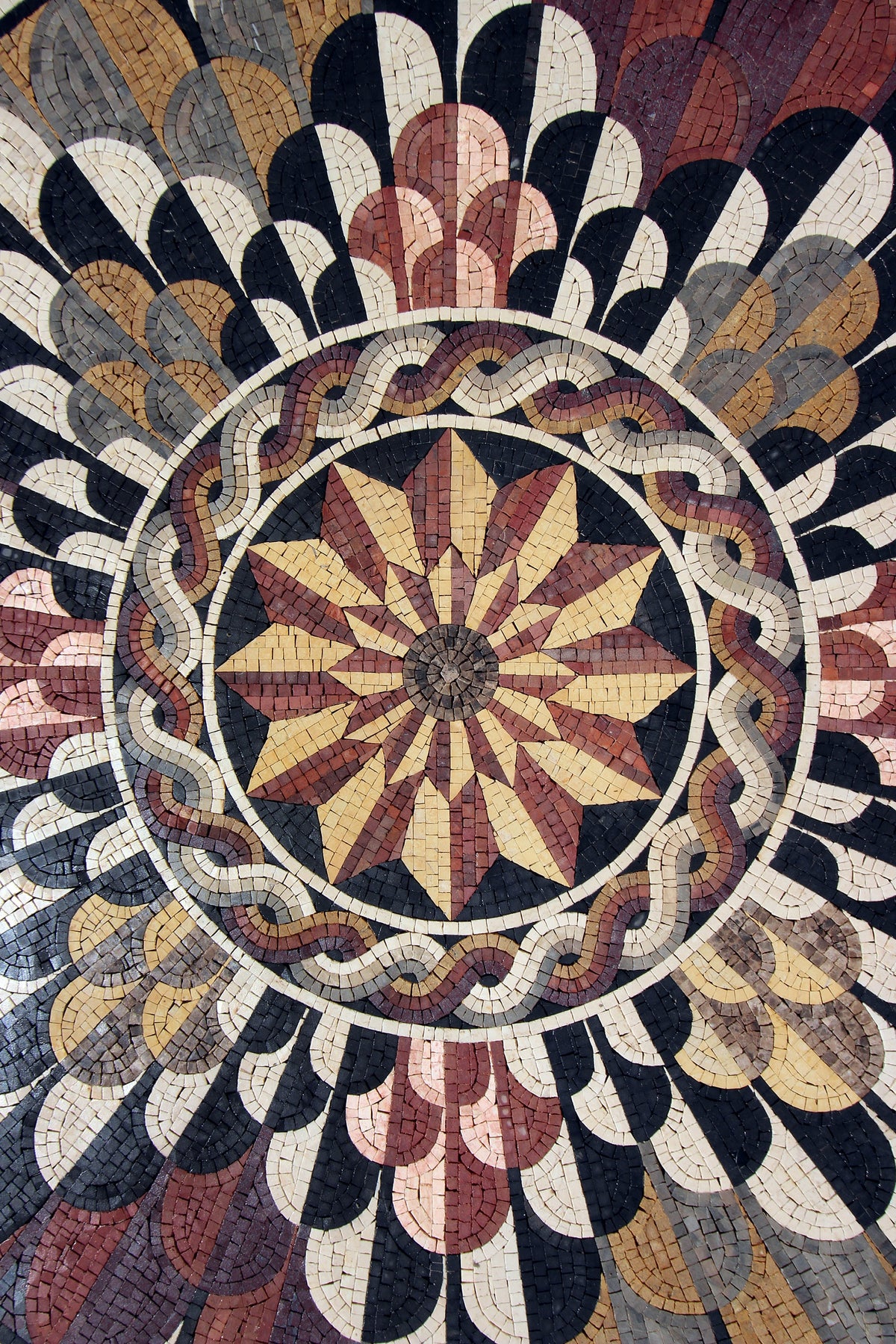 40" Backsplash Custom Marble Mosaic Tiles. Customization available, for Flooring. Indoor/Outdoor. Handcrafted Roman Mosaics