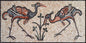 Bird Mosaic Backsplash: Handmade Marble Wall Art (40” x 20")