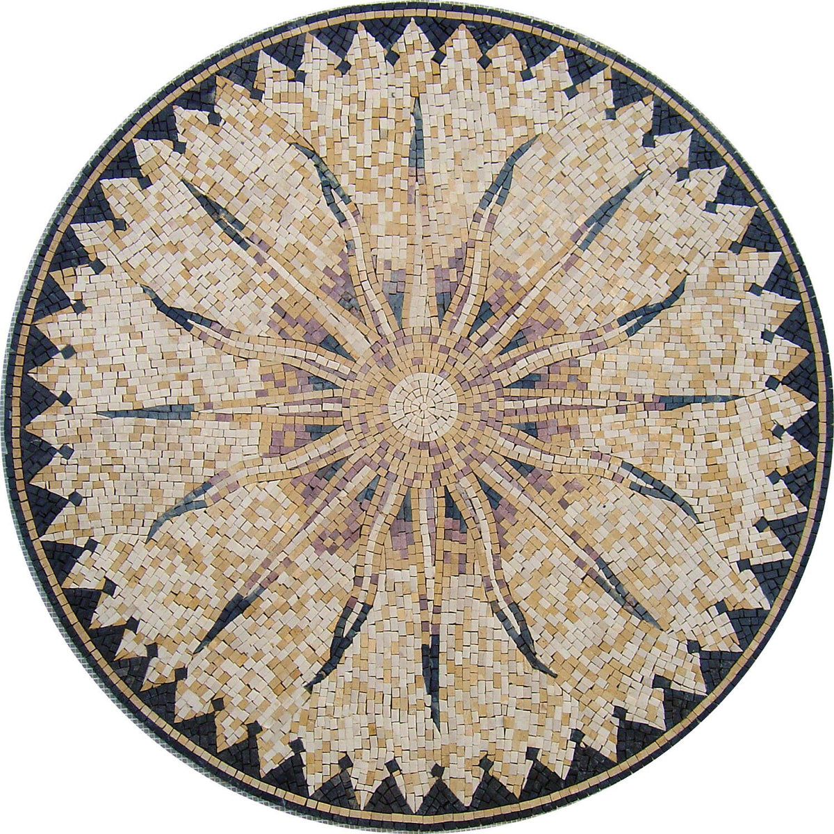 40" Handmade Decorative Medallion wall floor Marble Mosaic Art Stone Tile