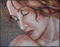 Handmade Woman Portrait Marble Mosaic Art Tiles (36” x 28")
