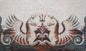 Flying Horses Marble Mosaic Wall Art: Handmade Mural (40x24 inches)