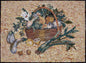 Handmade Marble Mosaic Tile Art: Kitchen Fruit Basket Decor (36” x 26")