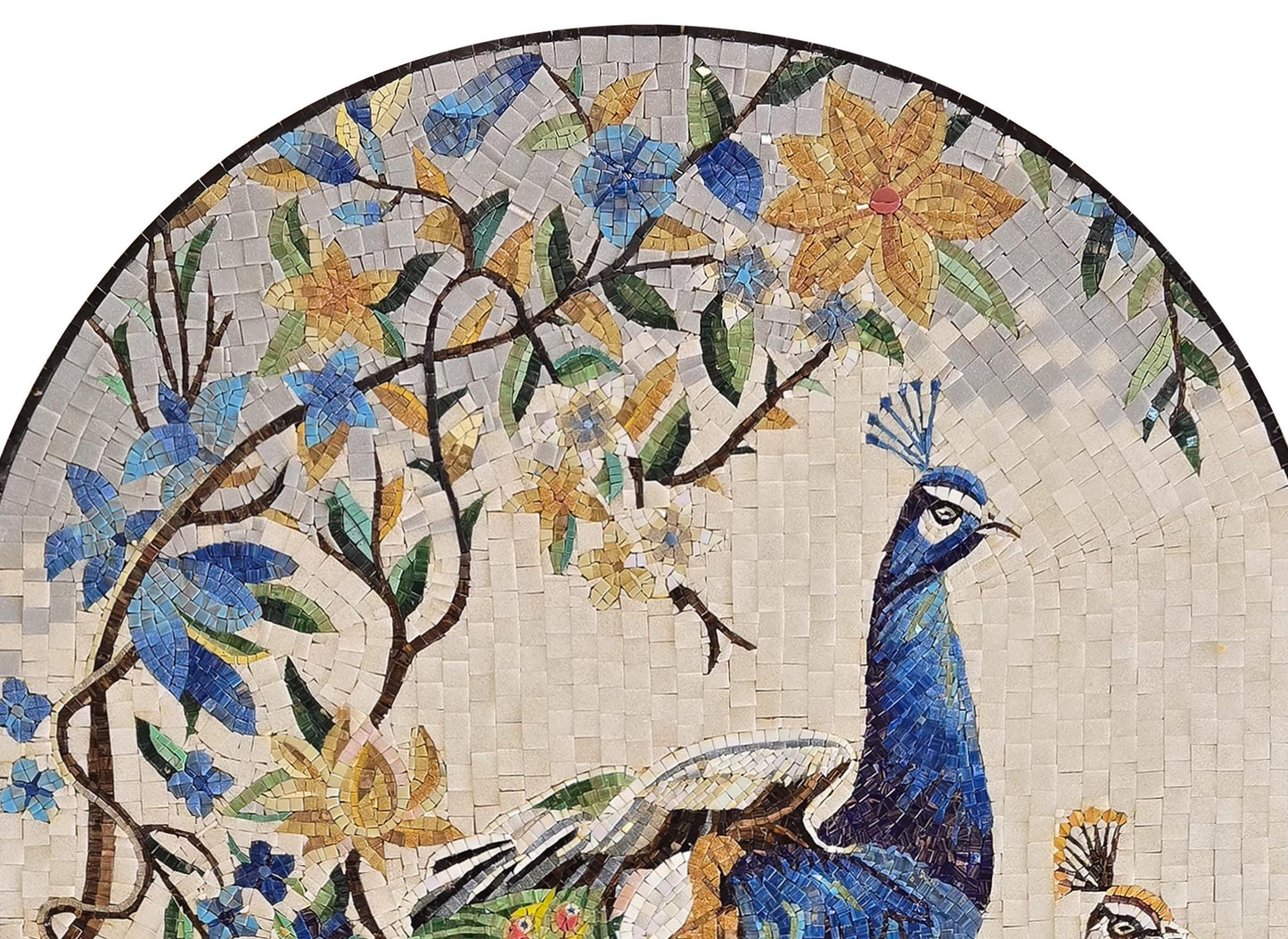 Custom Handmade Peacock Mosaic – Mosaic Glass Wall Art, Luxury Decorative Tile, Personalized Mosaic Art