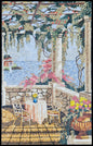 32″×50″ Terrace & Sea‑View Mosaic – Handmade Marble Wall Art, Mediterranean Landscape Accent, Customization available