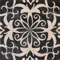 Handmade Geometric Marble Mosaic Tile: 24" Square Inlay