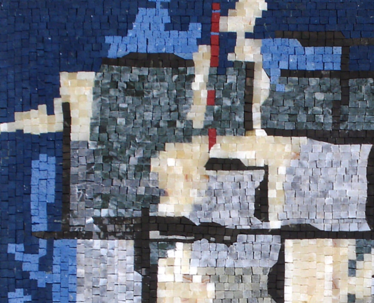 Handmade Abstract  Marble Mosaic Wall Art Mural Tile Décor