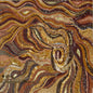 32" Medallion Marble Mosaic Tile: Geometric Inlay Artwork