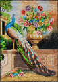 Handmade Peacock Mosaic Mural: Stone & Marble Artwork (52” x 40")