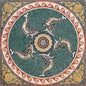 AN199 Dolphins Circle Pattern Marble Mosaic Art Tile