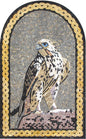 AN110 Handmade Marble Mosaic Falcon Mosaic Art Tile