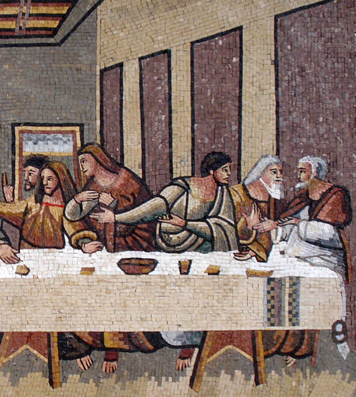 Handmade Marble Mosaic Tile Art: Leonardo Da Vinci's Last Supper