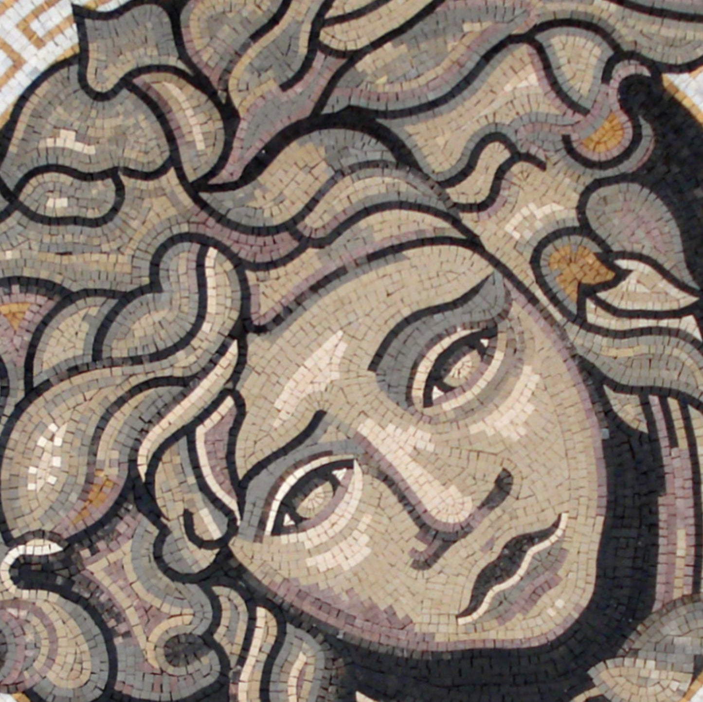 MEDUSA MOSAIC TILES |Medusa Art work Mosaic Floor Tiles For House Warming | Marble For Interior And Outdoor Hallway Entry And Walls
