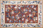 Flower Border Marble Mosaic Rug: Handmade Stone Tile Rug