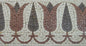 Floral Mosaic Border Art: 8" Marble Wall Decor