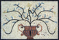 Handmade Marble Mosaic Flower Vase: Kitchen Wall Art Decor