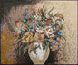 FL109 Flowers Vase Marble Mosaic Wall Art Backsplash