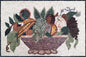 MOSAIC KITCHEN BACKSPLASH - Fruit Bowl Still-Life Atop White Background Mosaic Wall Art