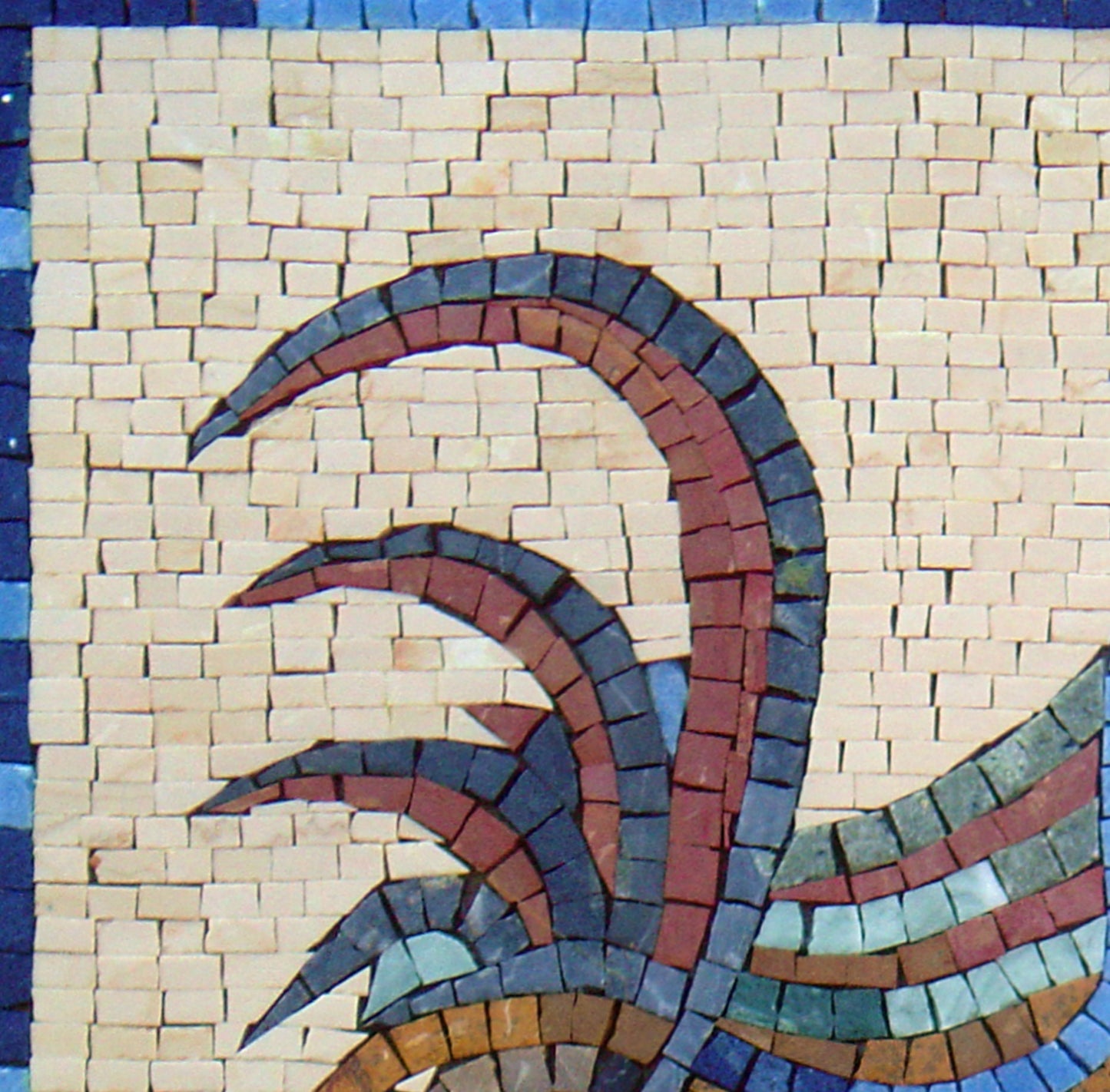 Handmade Rooster Mosaic Tile Art: Kitchen Backsplash or Farm Wall Decor