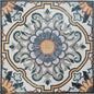 32″×32″ Architectural Mosaic Floor Medallion – Handmade Marble Tile Inlay, Classic Geometric Design, Customization available