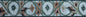 Botanical Marble Mosaic Border: Geometric Tile Art, 40"x6"
