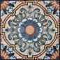 Handmade Floral Marble Mosaic Tile: 48" Geometric Inlay