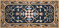 Floral Mosaic Rug: Handmade Stone Art, Home Decor (60” x 36”)