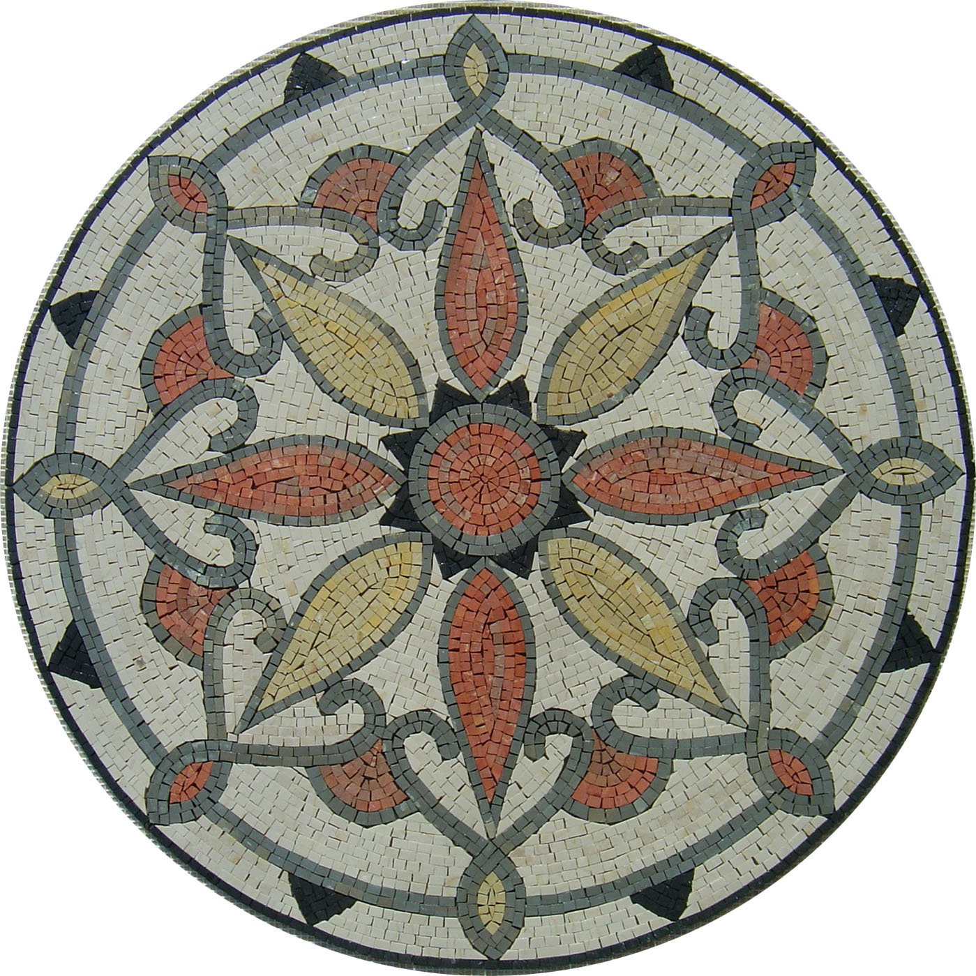 40" Handmade Decorative Medallion wall floor Marble Mosaic Art Stone Tile