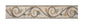 Botanical Mosaic Border: Marble Floral Wall Tile, 40"x6"