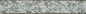 Floral Marble Mosaic Border Tile: Handmade Wall Art (8"x40")