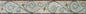Floral Mosaic Border: Botanical Marble Art Tiles (40x6")