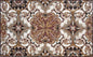 Handmade Natural Stone Mosaic Rug: Floral Tile Art (100” x 60")