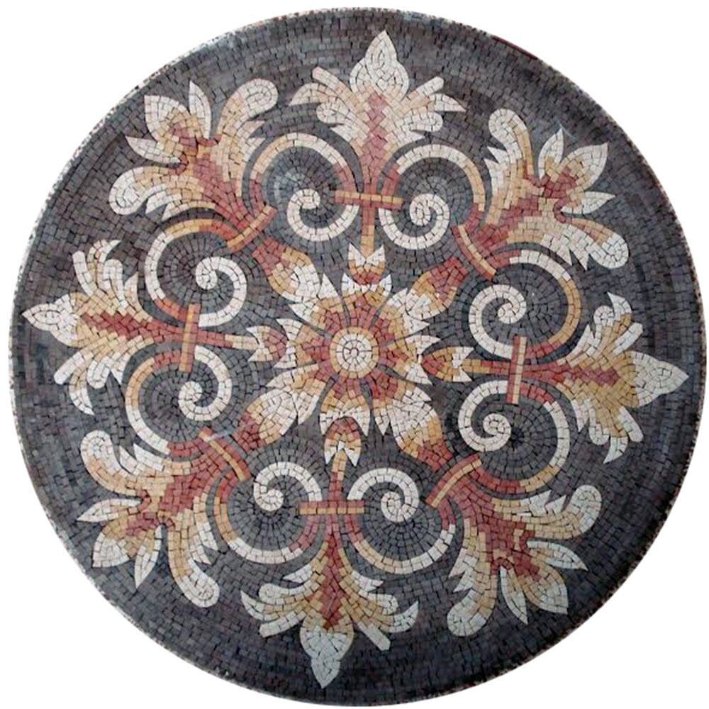 32  Handmade Marble Mosaic Medallion Art Tile Décor