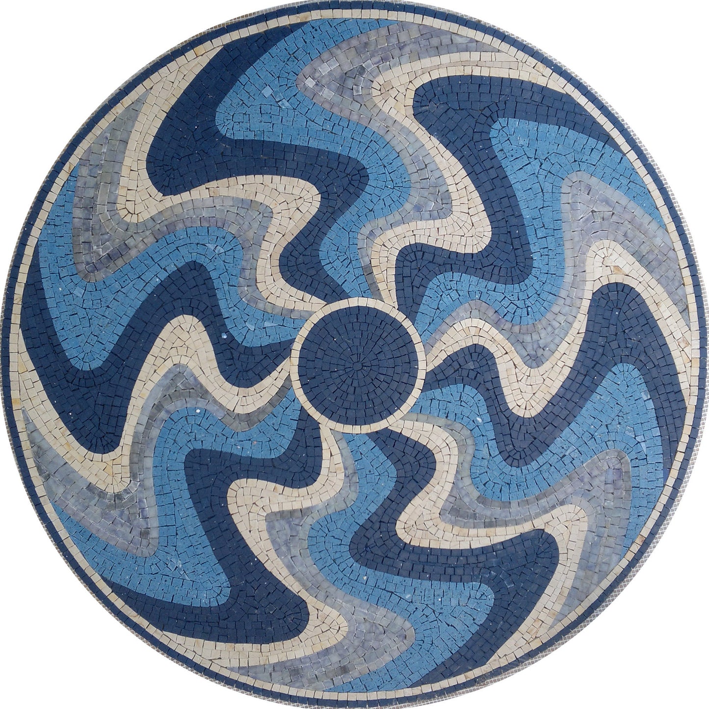 40" Handmade Decorative Medallion wall floor Marble Mosaic Art Stone Tile