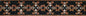Geometrical Marble Mosaic Border: 40" x 6" Wall Art