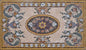 Handmade Marble Mosaic Rug: Floral Stone Medallion, Home Decor