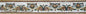 Botanical Marble Mosaic Border: Floral Wall Tiles, 6" x 40"